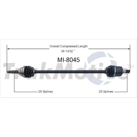 Surtrack Axle Cv Axle Shaft, Mi-8045 MI-8045